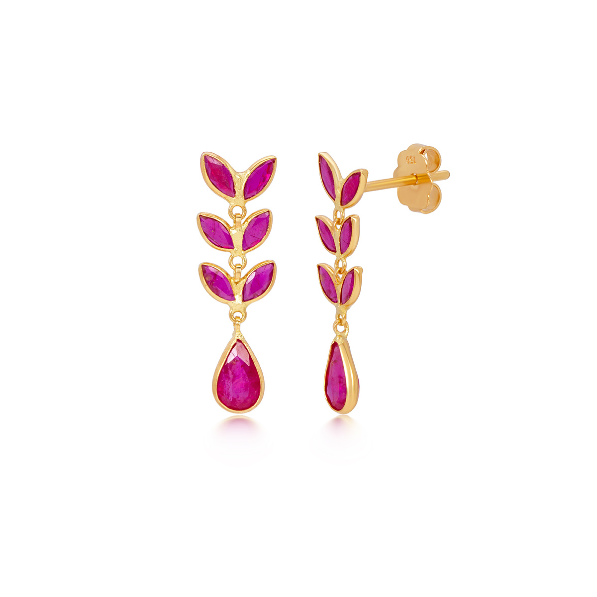 2021 project 8-ruby-earrings 003-1 Ruby Leaf Drop Earrings