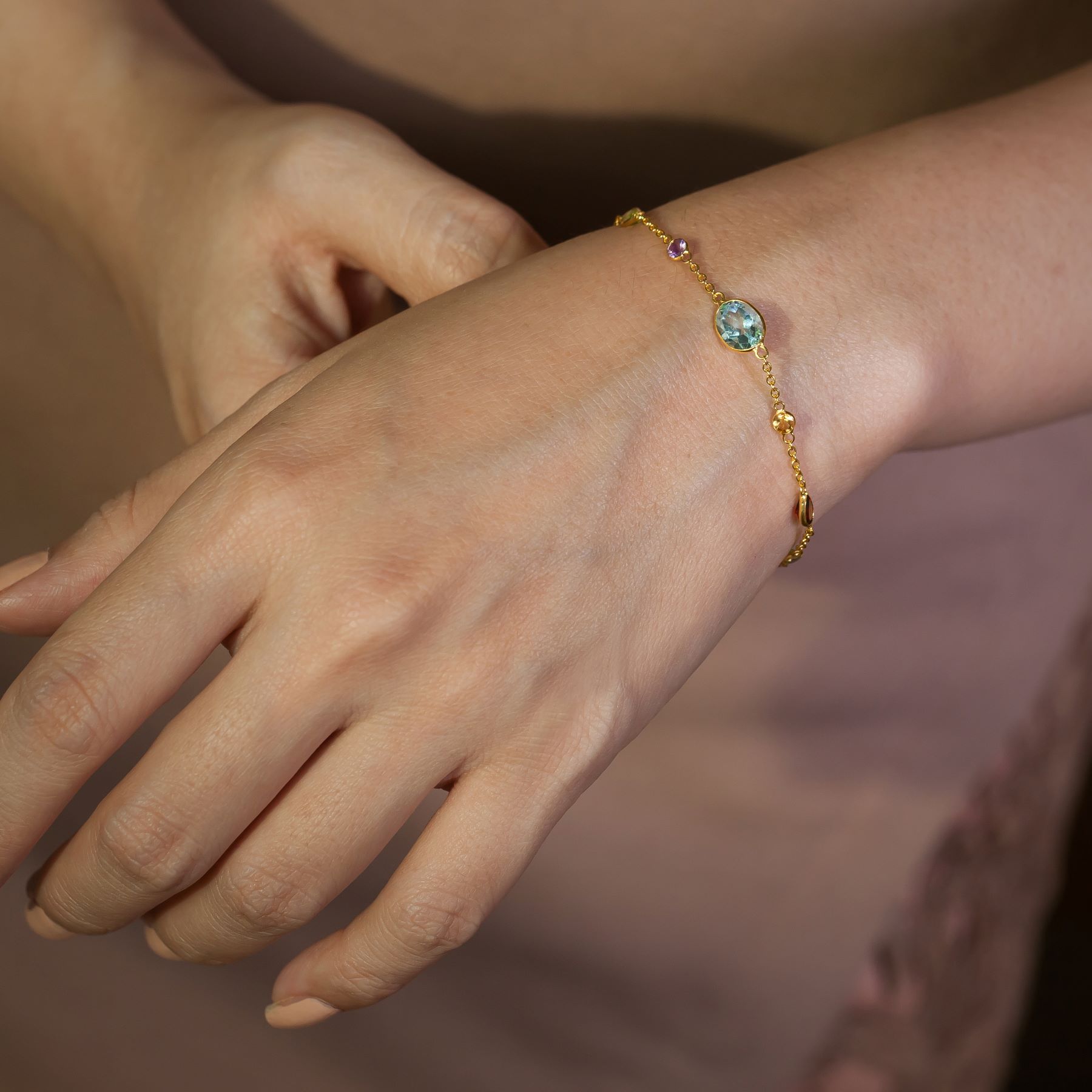 001-02-2026-bracelet Multicolor Gemstone Bracelet