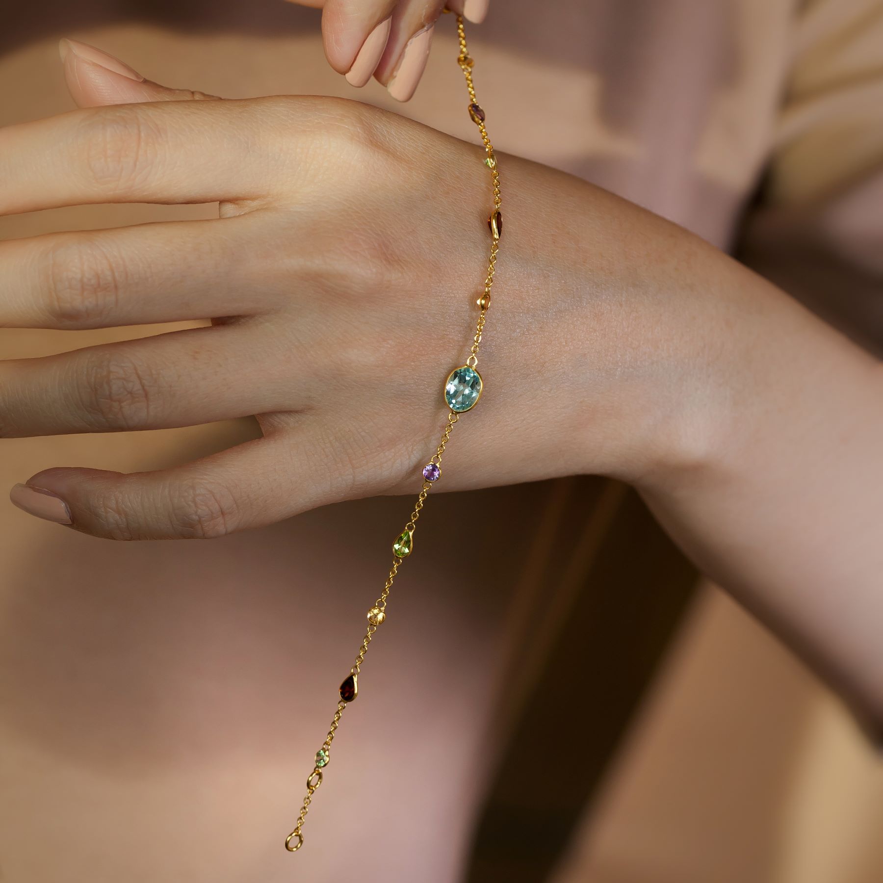 001-03-2026-bracelet Multicolor Gemstone Bracelet
