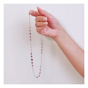 Purple Gemstone Necklace