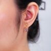 Citrine & Amethyst Drop Earrings
