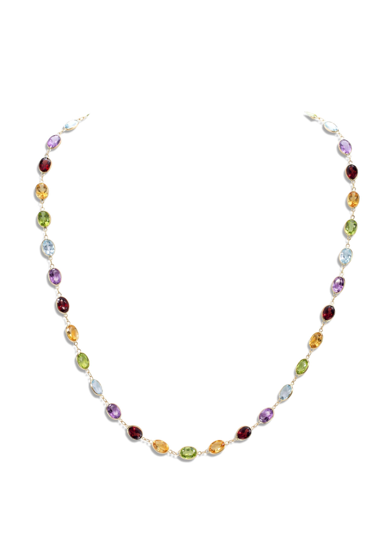 004-01-2026-necklace-N11SP(7x5)(1) Multicolor Gemstone Necklace