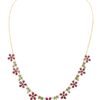 Floral Gemstone Necklace