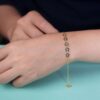 Blue Sapphire Five-Flower Bracelet