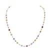 Multicolor Gemstone Bezel Necklace