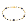 Blue Sapphire Graduated Bracelet