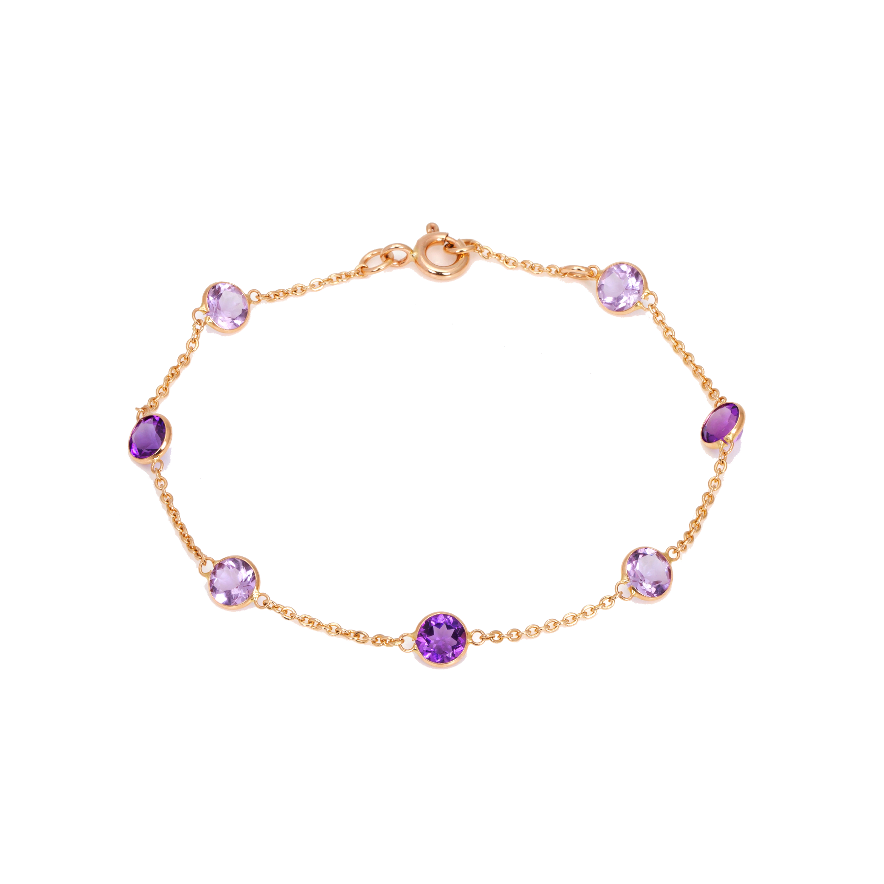 020-04-2026-bracelet-f Amethyst Seven-Stone Bracelet
