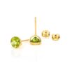 Peridot Round Stud Earrings