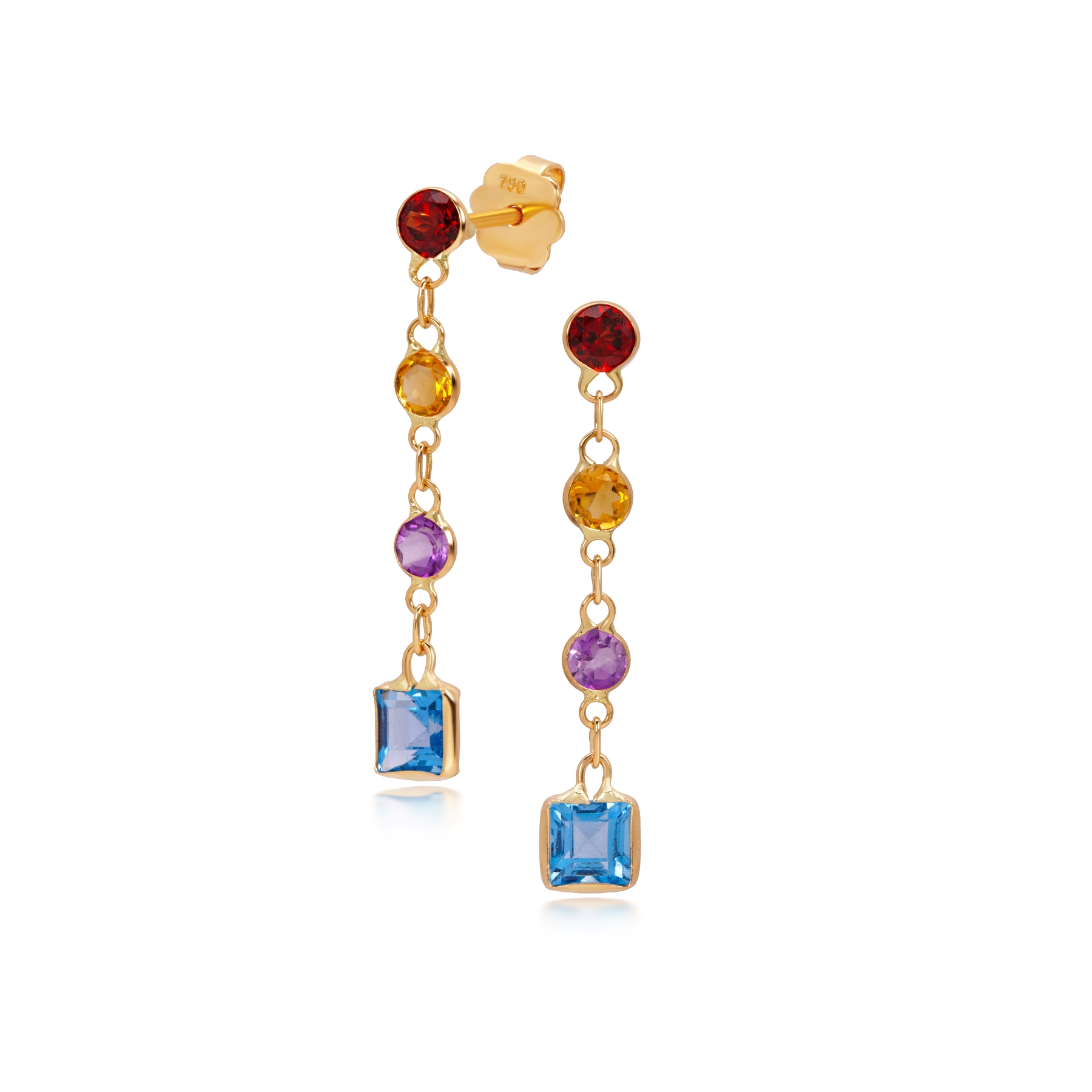 023-01-2026-E1671 SP SWTP (1) Multi-Gemstone Drop Earrings