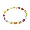 Rainbow Oval Gemstone Bracelet