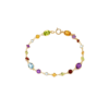Rainbow Gemstone Chain Bracelet