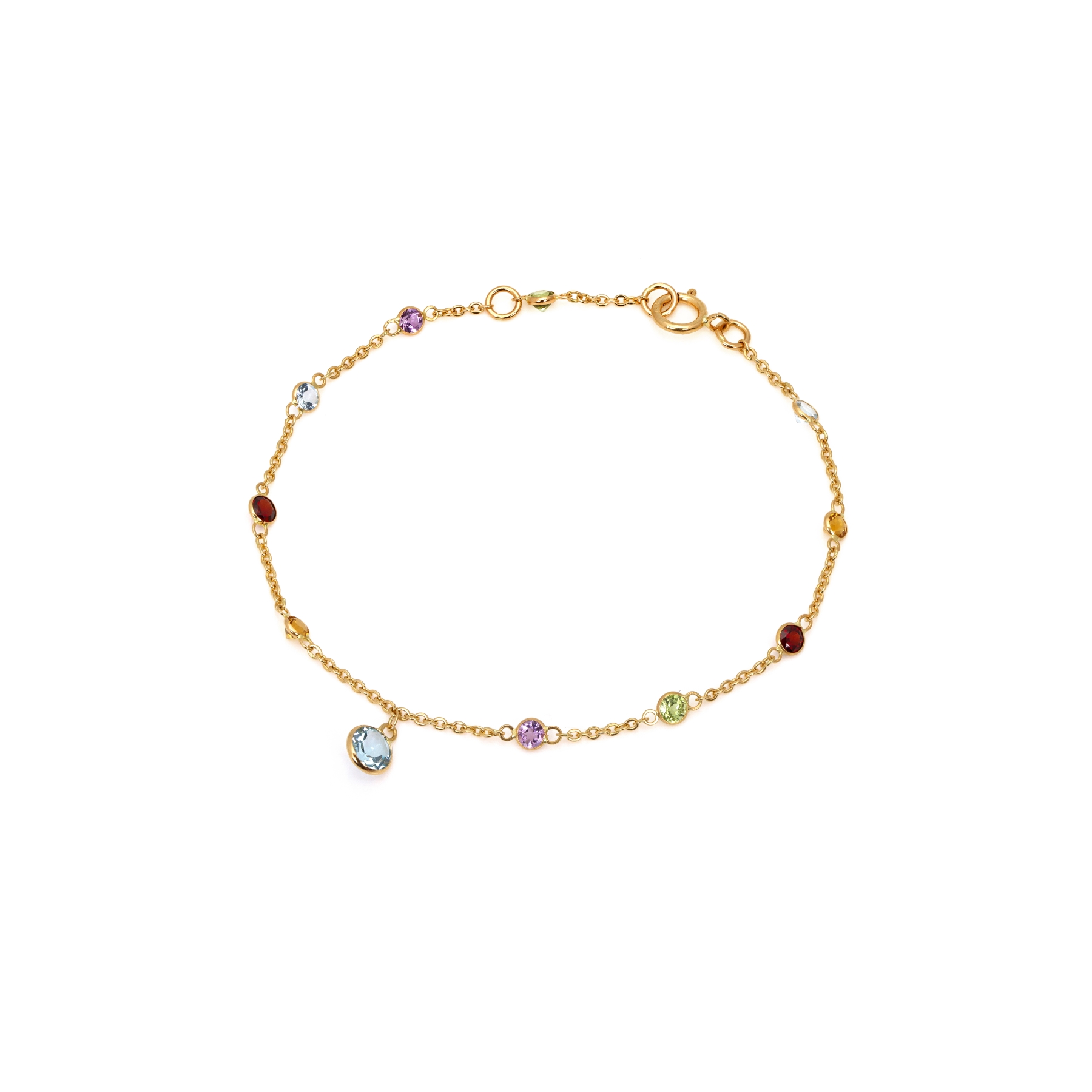 035-01-2026-bracelet Delicate Rainbow Drop Bracelet
