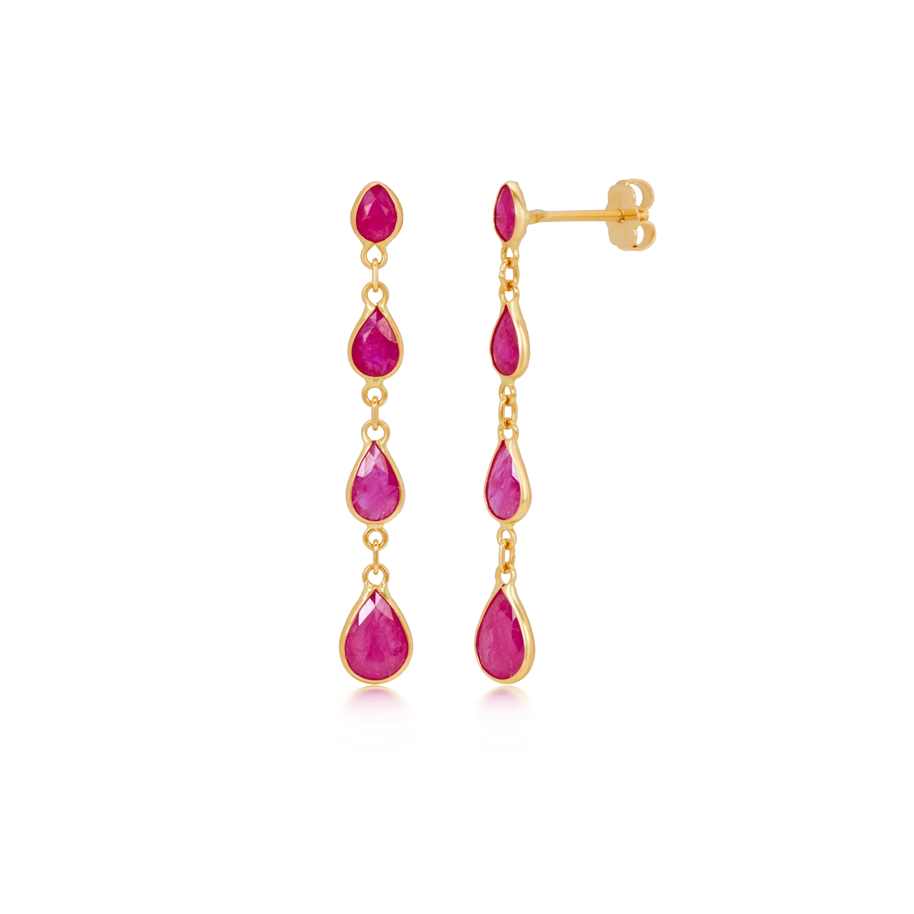 2021 project 8 (ruby) earrings 001 (1) Ruby Cascade Drop Earrings