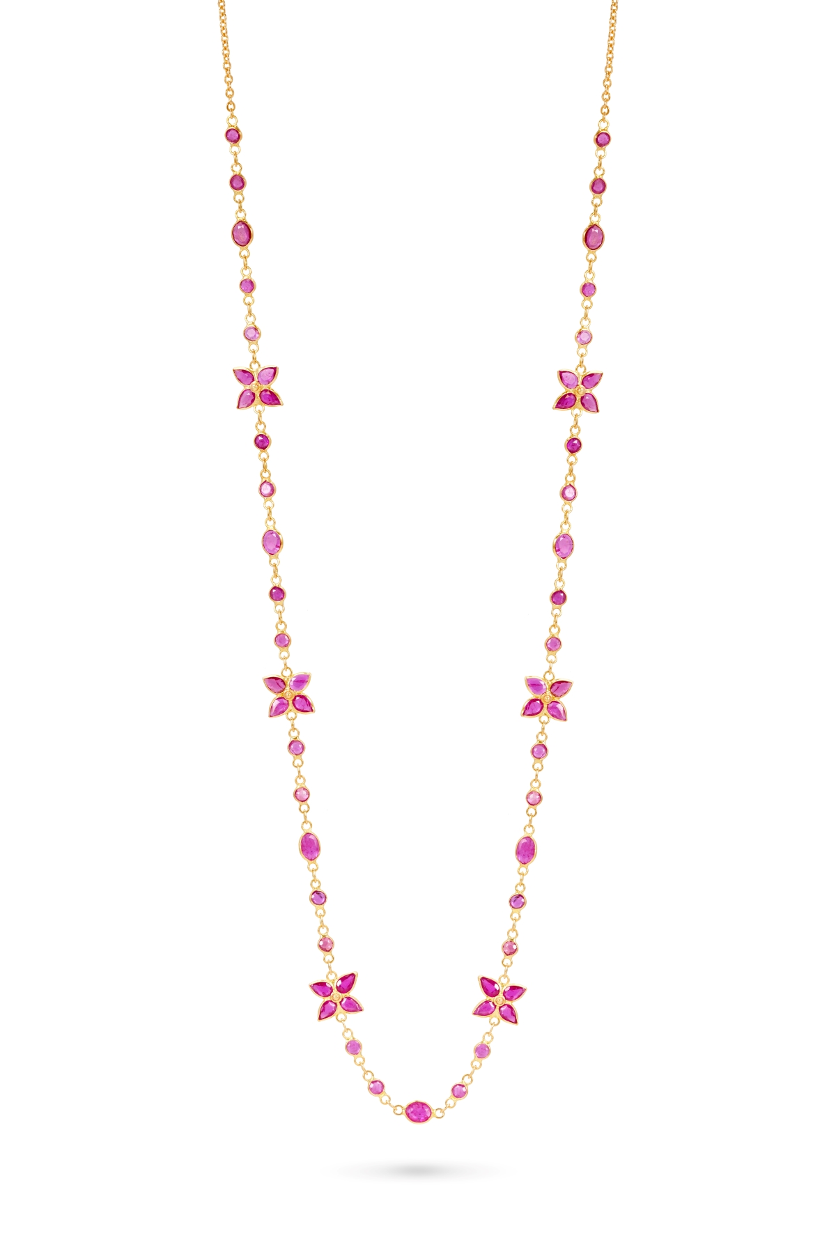 2021 project 8 (ruby) necklce 006 (1) Ruby Floral Necklace